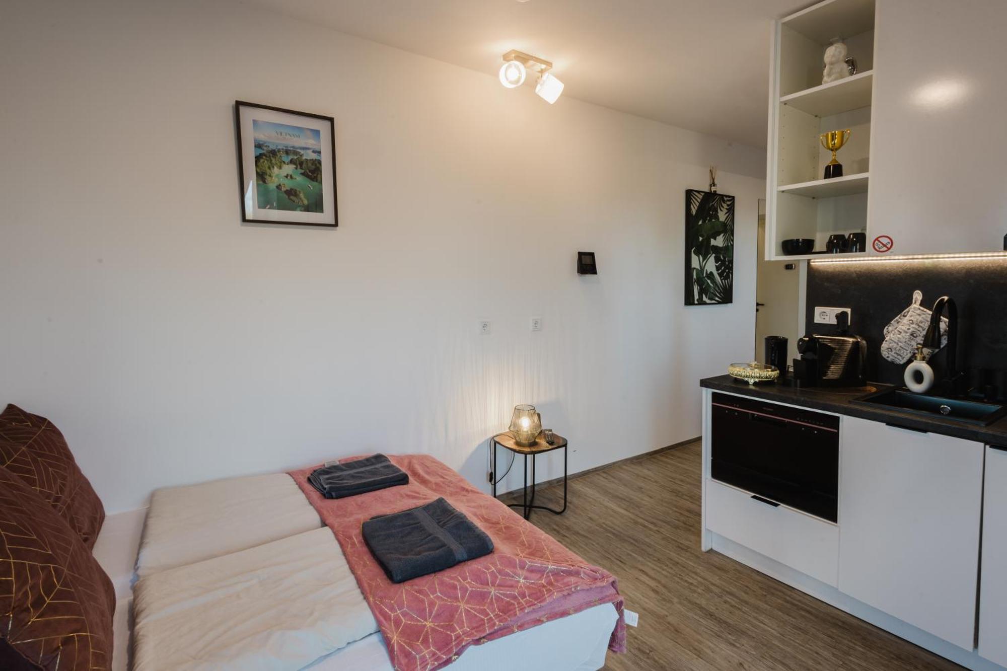 Apartment 24-7 Living Passau - Cozy - Balcony - Kitchen